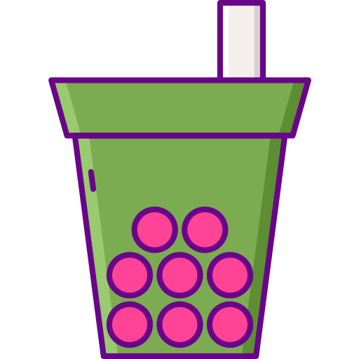 버블티 Flaticons Lineal Color icon