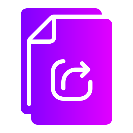 inviare file Generic gradient fill icona