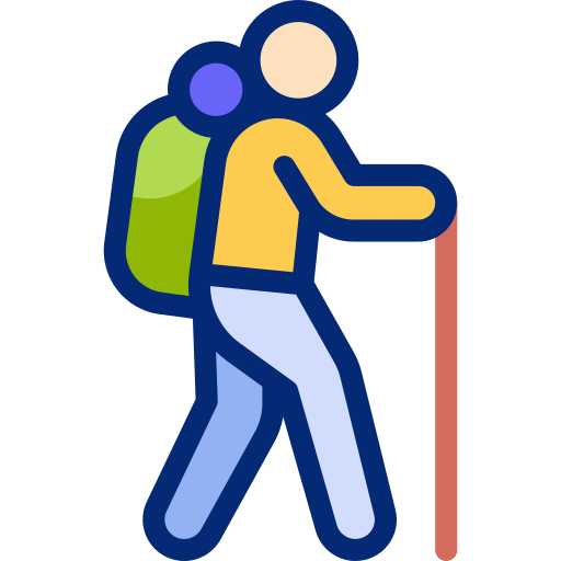 등산 Basic Accent Lineal Color icon