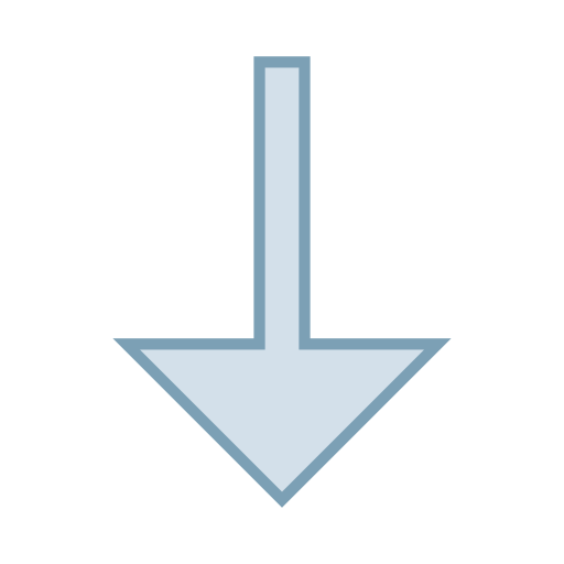 grot strzałki w dół Generic color lineal-color ikona