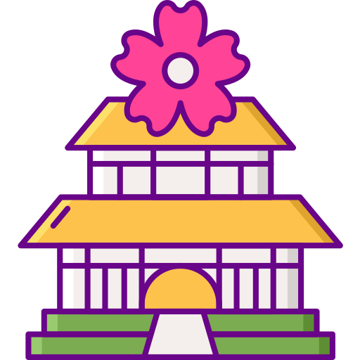 寺 Flaticons Lineal Color icon