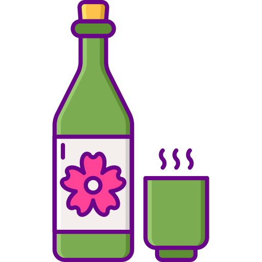 Sake Flaticons Lineal Color icon