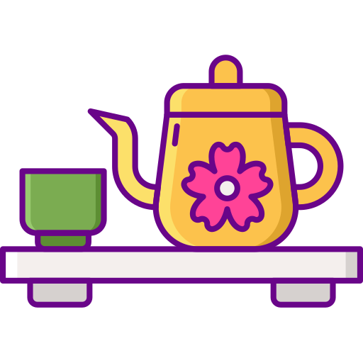 Tea ceremony Flaticons Lineal Color icon
