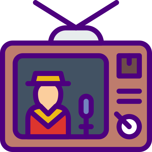 Talk show prettycons Lineal Color icon
