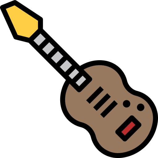 Guitarra eléctrica Winnievizence Lineal color icono