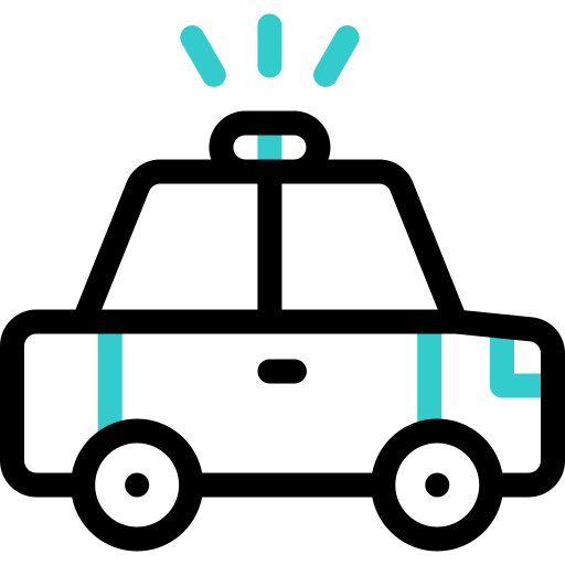 radiowóz Basic Accent Outline ikona