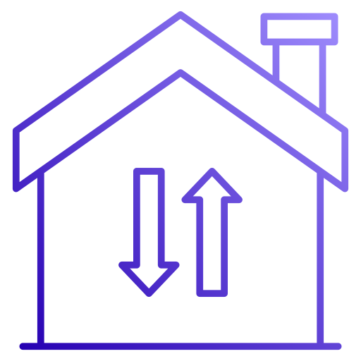 Home transaction Generic gradient outline icon