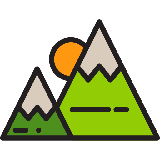 Montañas xnimrodx Lineal Color icono