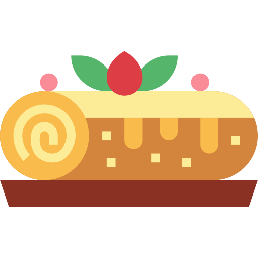 Roll cake Smalllikeart Flat icon