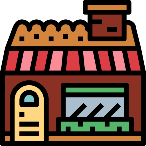 bäckerei Smalllikeart Lineal Color icon