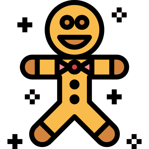 Gingerbread man Smalllikeart Lineal Color icon