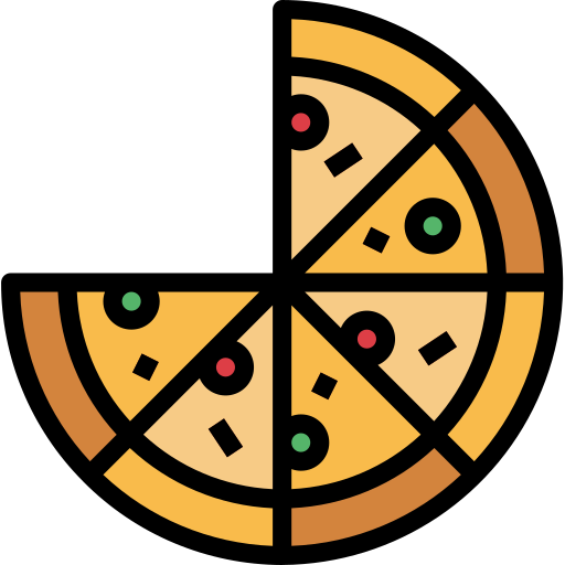 pizza Smalllikeart Lineal Color Icône