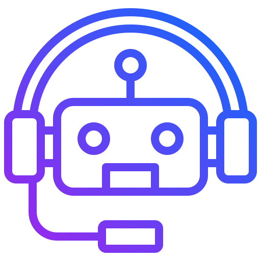 Bot assistant Generic gradient outline icon