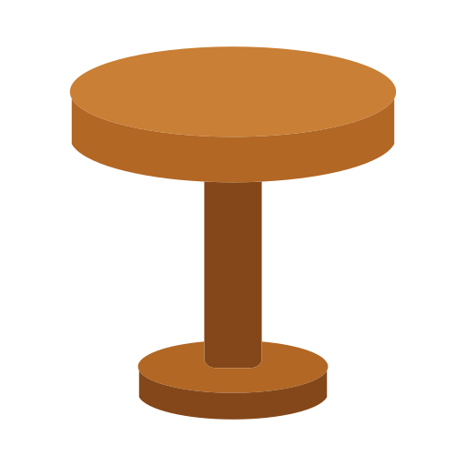 Round table Generic color fill icon