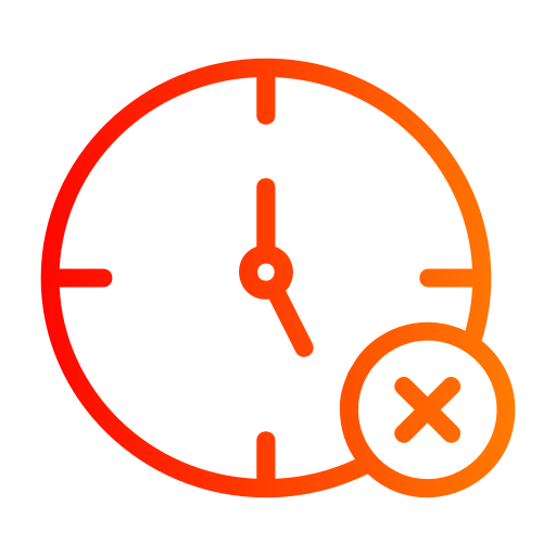 No time Generic gradient outline icon