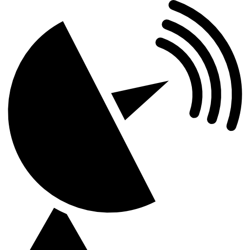 Satellite dish Vector Market Fill icon