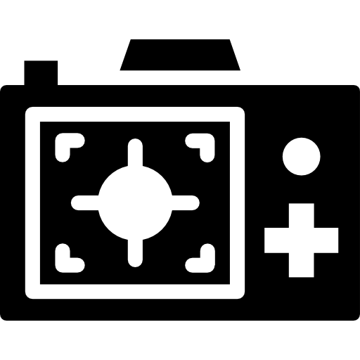 Digital camera Vector Market Fill icon
