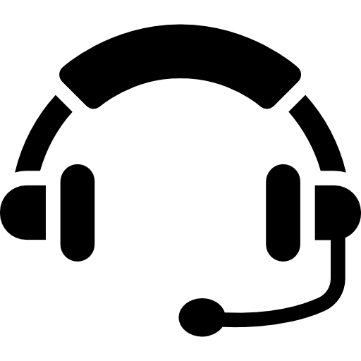 Headphones Vector Market Fill icon