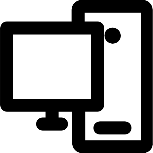 computer Vector Market Bold Rounded icon
