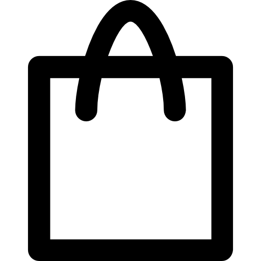 plastic tas Vector Market Bold Rounded icoon