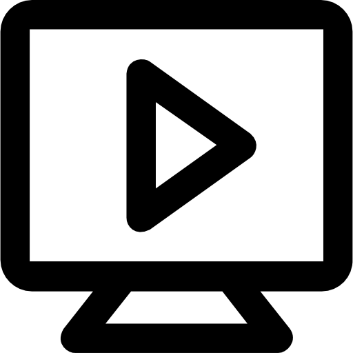 Video player Vector Market Bold Rounded icon
