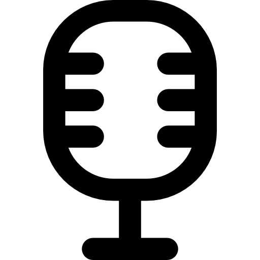 mikrofon Vector Market Bold Rounded icon