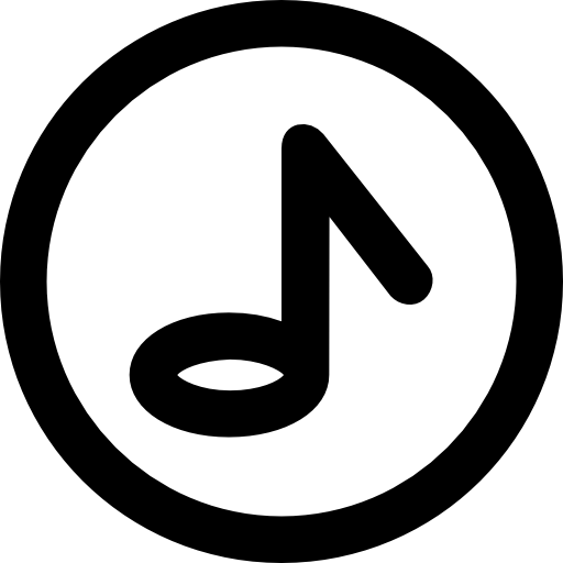 Musical note Vector Market Bold Rounded icon