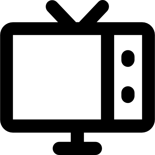 Television Vector Market Bold Rounded icon