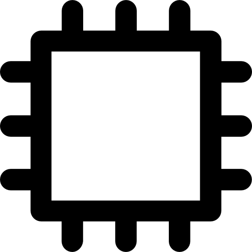Microchip Vector Market Bold Rounded icon