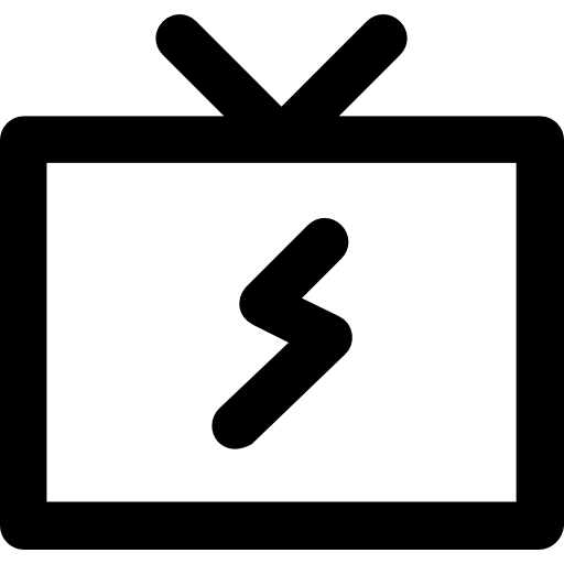 fernsehen Vector Market Bold Rounded icon