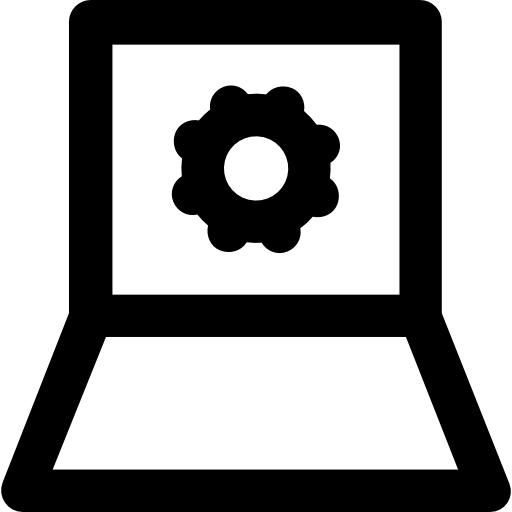 computer portatile Vector Market Bold Rounded icona