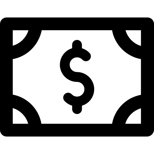 Money Vector Market Bold Rounded icon