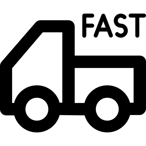 ciężarówka dostawcza Vector Market Bold Rounded ikona