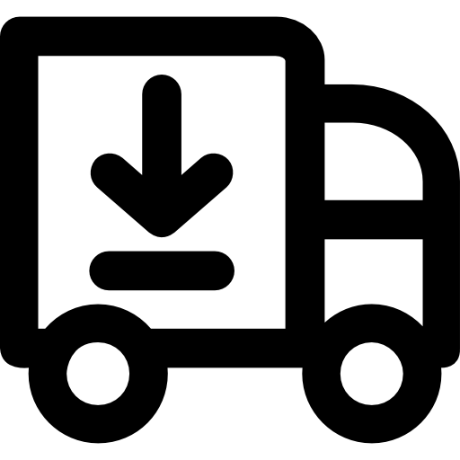 Delivery truck Vector Market Bold Rounded icon