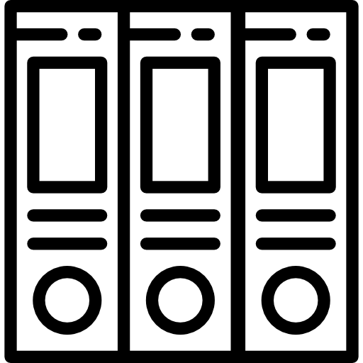 carpeta Detailed Straight Lineal icono