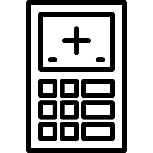 Calculator Detailed Straight Lineal icon