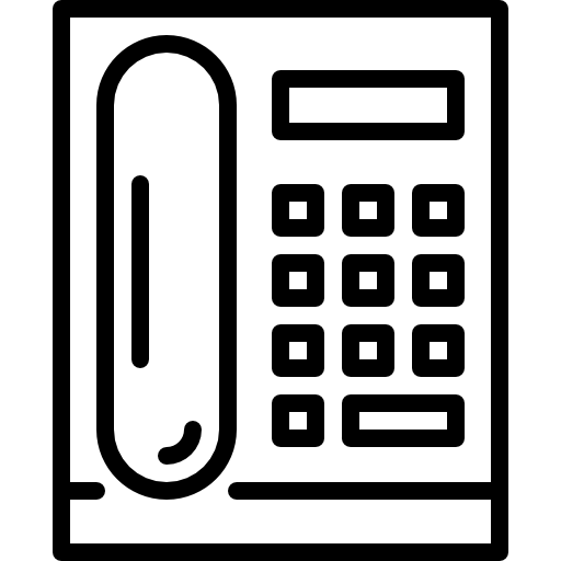 Telephone Detailed Straight Lineal icon