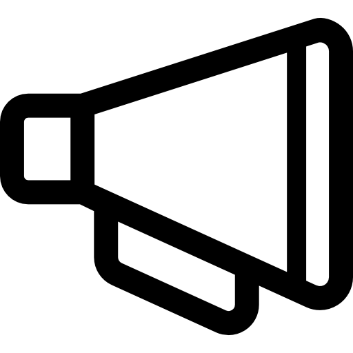 메가폰 Curved Lineal icon