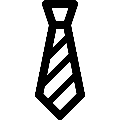 krawat Curved Lineal ikona