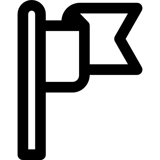 国旗 Curved Lineal icon
