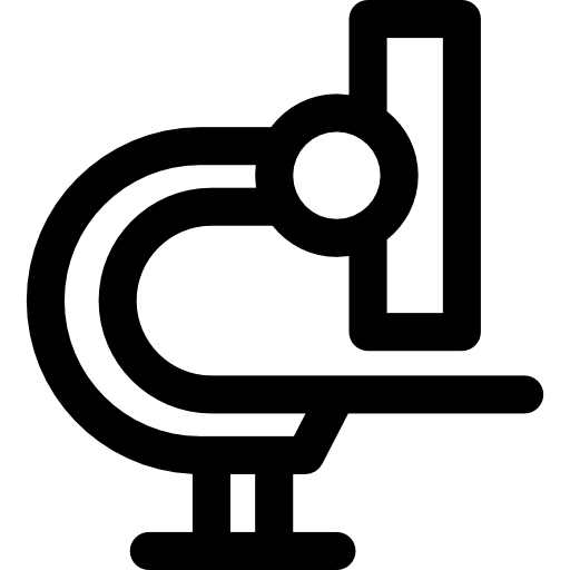 顕微鏡 Curved Lineal icon