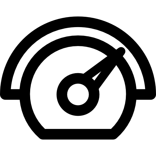 Speedometer Curved Lineal icon