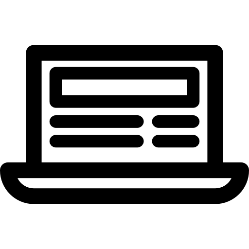 노트북 Curved Lineal icon