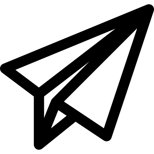 papierflieger Curved Lineal icon