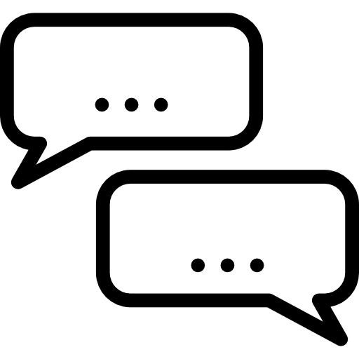 burbuja de diálogo Special Lineal icono