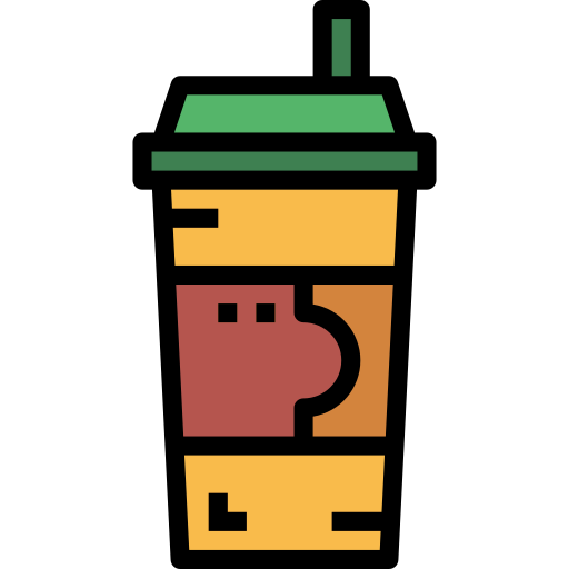 Coffee cup Smalllikeart Lineal Color icon