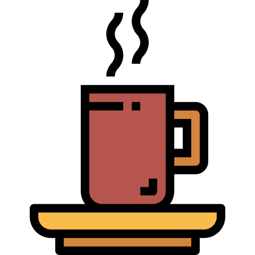 caffè caldo Smalllikeart Lineal Color icona
