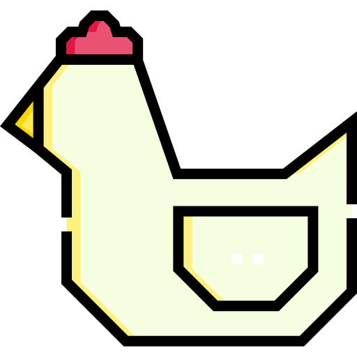 Курица Detailed Straight Lineal color иконка