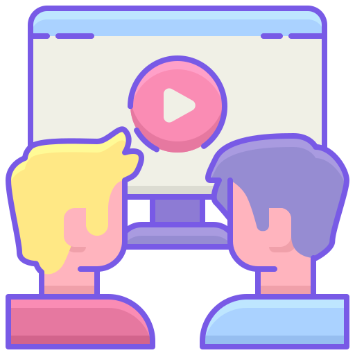 Viewership Flaticons Lineal Color icon