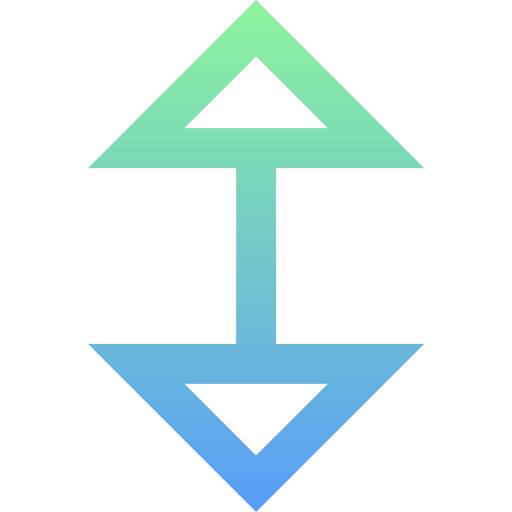 Double arrow Super Basic Straight Gradient icon